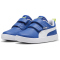 PUMA Courtflex v2 PS Kinder Sneaker mit Klettverschluss 33 - cobalt glaze/puma white/lime pow 32