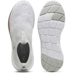 PUMA Softride Remi Slip-on Knit Laufschuhe Damen 02 - ash gray/puma white/rose gold 40.5