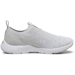 PUMA Softride Remi Slip-on Knit Laufschuhe Damen 02 - ash gray/puma white/rose gold 40.5