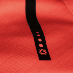 JAKO Prestige Hoodie flame/steingrau XS