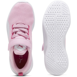 PUMA Flyer Runner PS Kinder Sneaker mit Klettverschluss 46 - pink lilac/puma white/puma pink 33