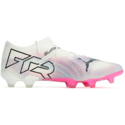 PUMA Future 7 Ultimate Low FG/AG Fußballschuhe Herren 01 - PUMA white/PUMA black/poison pink/bright aqua/silver mist 38