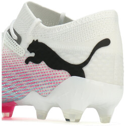 PUMA Future 7 Ultimate Low FG/AG Fußballschuhe Herren 01 - PUMA white/PUMA black/poison pink/bright aqua/silver mist 38