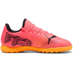 PUMA Future 7 Play TT Multinocken-Fußballschuhe Kinder 03 - sunset glow/puma black/sun stream 33