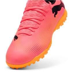 PUMA Future 7 Play TT Multinocken-Fußballschuhe Kinder 03 - sunset glow/puma black/sun stream 33