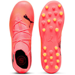 PUMA Future 7 Match MG Multi-Ground Fußballschuhe Kinder 03 - sunset glow/puma black/sun stream 33