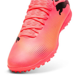 PUMA Future 7 Play TT Multinocken-Fu&szlig;ballschuhe Herren 03 - sunset glow/puma black/sun stream 40