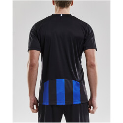 CRAFT Progress Stripe Trikot Herren 9346 - black/club cobolt XS