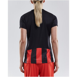 CRAFT Progress Stripe Trikot Damen 9430 - black/bright red XS