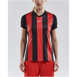 CRAFT Progress Stripe Trikot Damen 9430 - black/bright red L