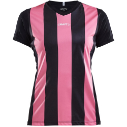 CRAFT Progress Stripe Trikot Damen 9471 - black/pop XS
