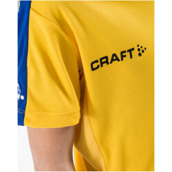CRAFT Progress Contrast Trikot Kinder 3552 - sweden yellow/club cobolt 158/164