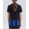 CRAFT Progress Stripe Trikot Kinder 9346 - black/club cobolt 134/140