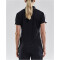 CRAFT Progress Pique Poloshirt Damen 9900 - black/white XS