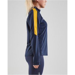CRAFT Progress 1/2-Zip Trainings-Top Damen 390552 - navy/sweden yellow XS