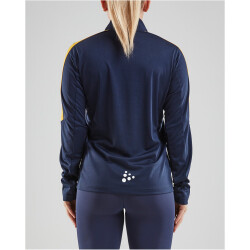 CRAFT Progress 1/2-Zip Trainings-Top Damen 390552 - navy/sweden yellow XXL