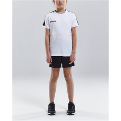 CRAFT Progress Trainingsshirt Kinder 9900 - black/white 122/128