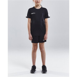 CRAFT Progress Trainingsshirt Kinder 9900 - black/white 158/164