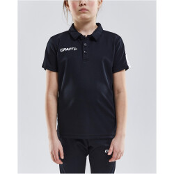CRAFT Progress Pique Poloshirt Kinder 9900 - black/white...