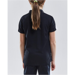 CRAFT Progress Pique Poloshirt Kinder 9900 - black/white 146/152