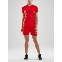 CRAFT Pro Control Button Trikot Damen 430900 - bright red/white L