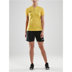 CRAFT Pro Control Button Trikot Damen 552999 - sweden yellow/black M