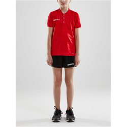 CRAFT Pro Control Button Trikot Kinder 430900 - bright red/white 146/152