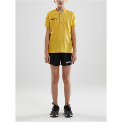 CRAFT Pro Control Button Trikot Kinder 552999 - sweden yellow/black 122/128