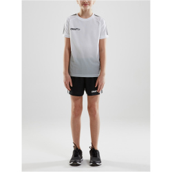 CRAFT Pro Control Fade Trikot Kinder 900926 - white/silver 122/128