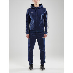 CRAFT Pro Control Kapuzen-Trainingsjacke Herren 390900 - navy/white XS