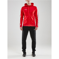 CRAFT Pro Control Kapuzen-Trainingsjacke Herren 430900 - bright red/white XXL