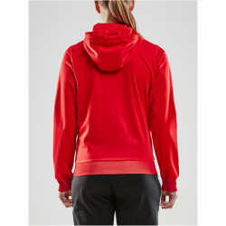 CRAFT Pro Control Kapuzen-Trainingsjacke Damen 430900 - bright red/white L