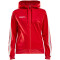 CRAFT Pro Control Kapuzen-Trainingsjacke Damen 430900 - bright red/white L