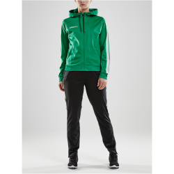 CRAFT Pro Control Kapuzen-Trainingsjacke Damen 651900 - team green/white M