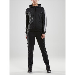 CRAFT Pro Control Kapuzen-Trainingsjacke Damen 999900 - black/white XS