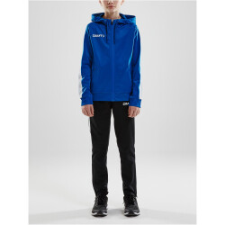 CRAFT Pro Control Kapuzen-Trainingsjacke Kinder 346900 - club cobolt/white 134/140