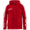 CRAFT Pro Control Kapuzen-Trainingsjacke Kinder 430900 - bright red/white 122/128