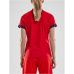 CRAFT Pro Control Poloshirt Damen 430390 - bright red/navy XS