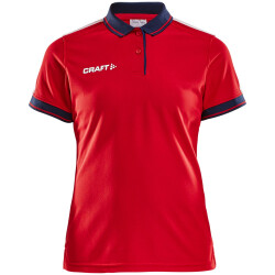 CRAFT Pro Control Poloshirt Damen 430390 - bright red/navy L