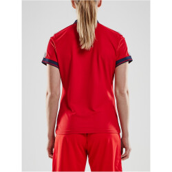 CRAFT Pro Control Poloshirt Damen 430390 - bright red/navy L