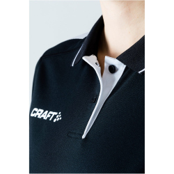 CRAFT Pro Control Poloshirt Damen 999900 - black/white XS