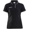 CRAFT Pro Control Poloshirt Damen 999900 - black/white S