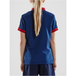 CRAFT Pro Control Poloshirt Kinder 390430 - navy/bright red 122/128