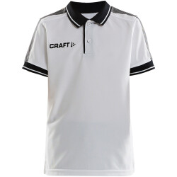 CRAFT Pro Control Poloshirt Kinder 900999 - white/black...