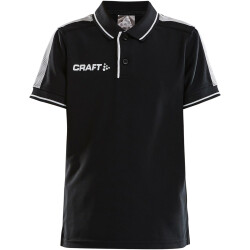 CRAFT Pro Control Poloshirt Kinder 999900 - black/white...