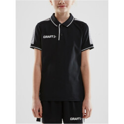 CRAFT Pro Control Poloshirt Kinder 999900 - black/white...