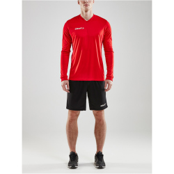 CRAFT Squad Solid langarm Trikot Herren 1430 - bright red S