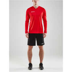 CRAFT Squad Solid langarm Trikot Herren 1430 - bright red XXL