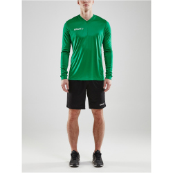 CRAFT Squad Solid langarm Trikot Herren 1651 - team green 3XL