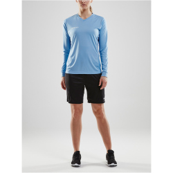 CRAFT Squad Solid langarm Trikot Damen 1341 - mff blue XXL